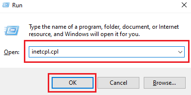 Run CMD and press ok button