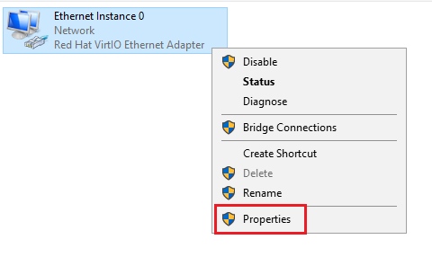 right-click on it to click  properties