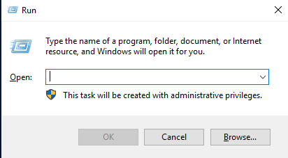 configuration window