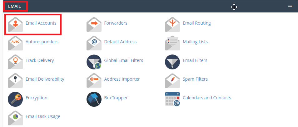 Go to the Email section