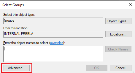 Tap the  Advanced  option