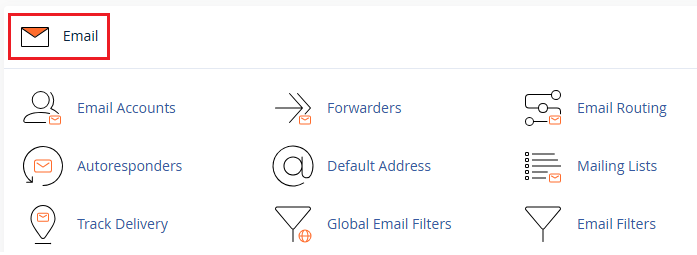 scroll down to email