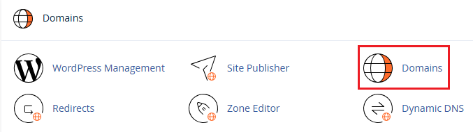 select domains