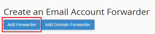 select add forwarder