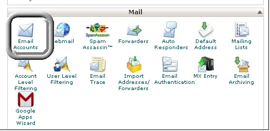 cPanel Email Accounts