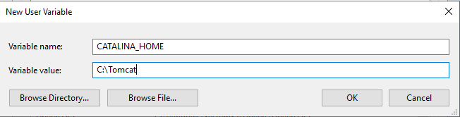 Create new User variable