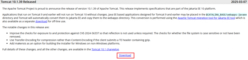Tomcat download