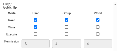 permissions setting