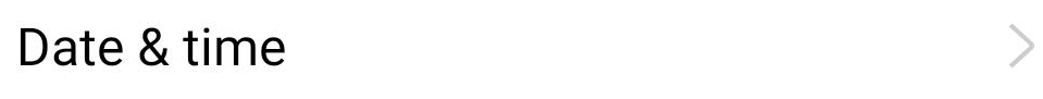 select date and time setting