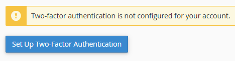 set up two factor authentication