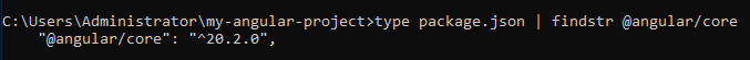 check the package.json