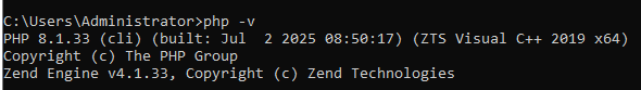 php version