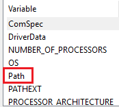 system variable's option