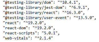 Check React Version via package.json