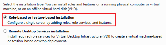 Role-based-or-feature-based-installation