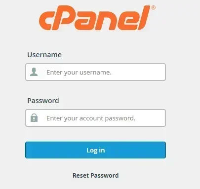 cpanel login