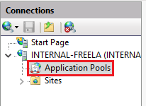 click-on-application-pool