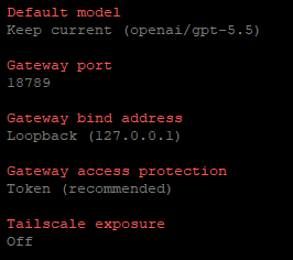review & network settings