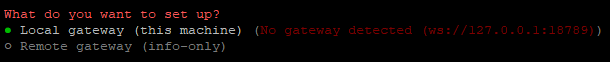 Select Local gateway