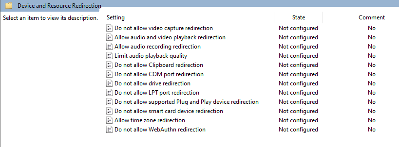 Device and Resource Redirection