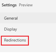 redirections
